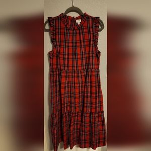 J. Crew Factory plaid dress